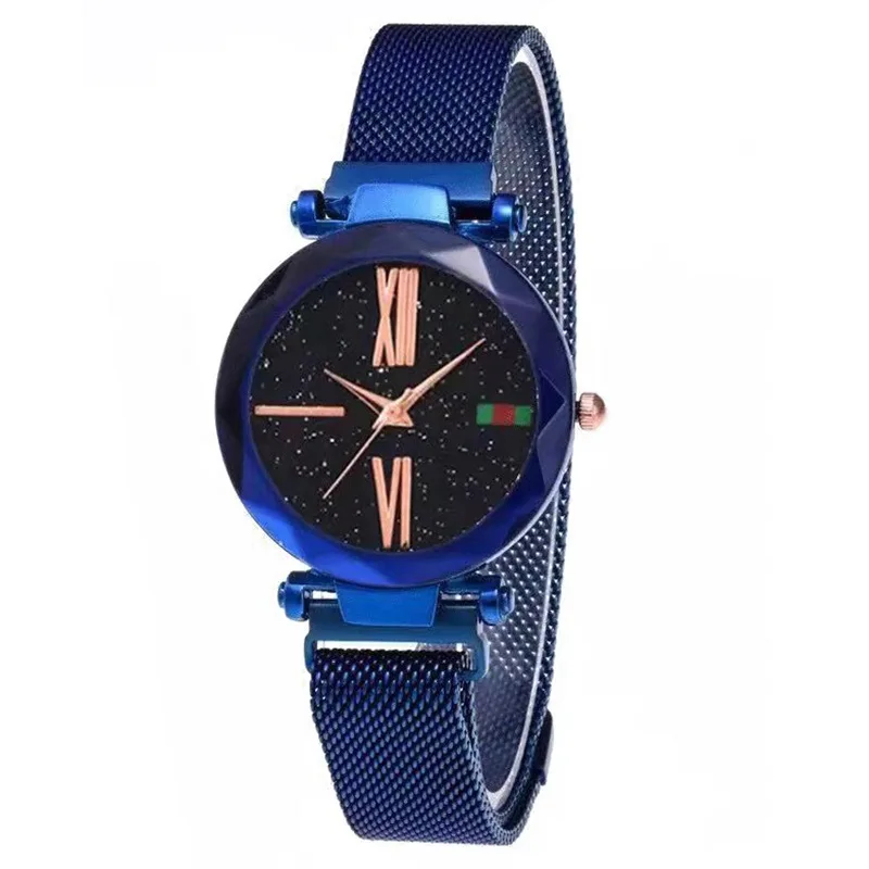 

Luxury Rose Gold Women Watches Minimalism Starry Sky Magnetic Fashion Casual Female Wristwatch Roman Numeral for Women Gift