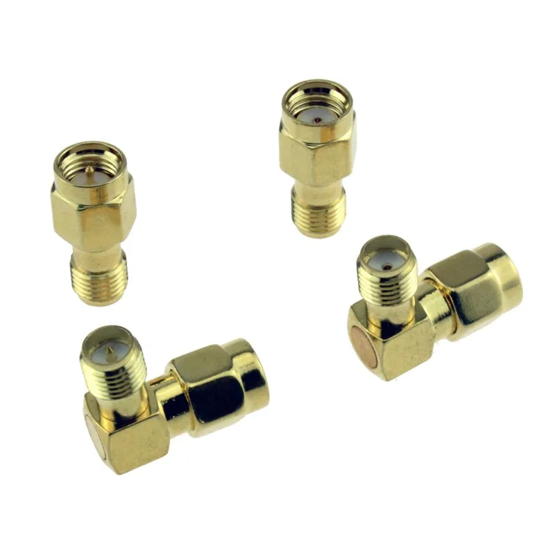 6 шт. SMA RPSMA прямой угол изогнутый 5 8G FPV гнездо/штекер антенный разъем для