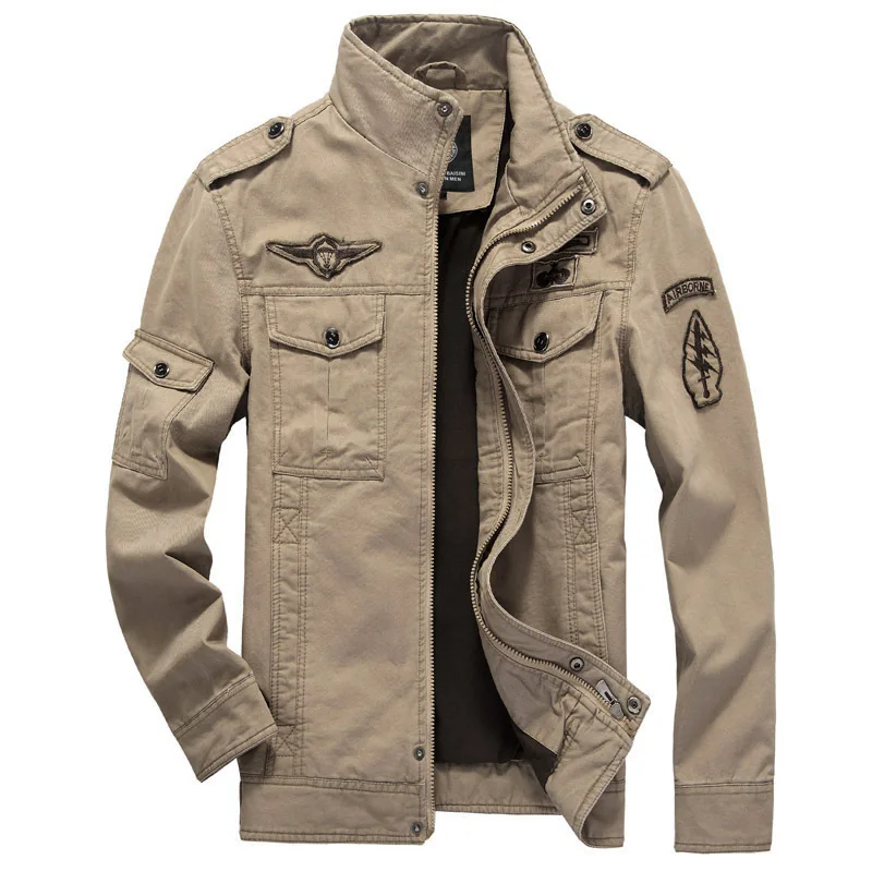 

Vogue Men Jacket Autumn Winter Military Army Bomber Jackets Jaqueta Masculina Plus Size 6XL Coat Mens Denim Male Jacket