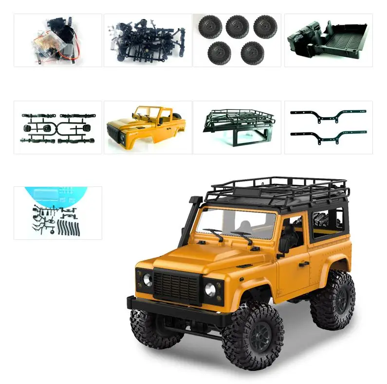 MN-91 kit Yellow MN модель 1:12 D90 RC автомобиль внедорожный пульт дистанционного управления Автомобильное оборудование Аксессуары общий кузов монтажный комплект электрический автомобиль модификация - Цвет: MN-91 kit Yellow