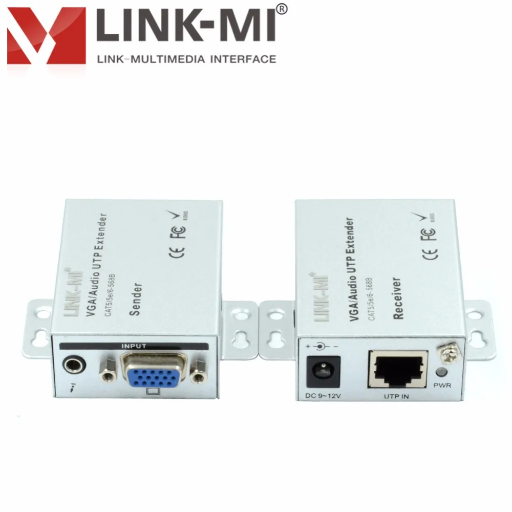 2018 101TRSC Mini 100 m VGA Segnale di Rete Extender Mittente RJ45 CAT5e/6 M UTP Trasmettitore Ricevitore аудио 3 5 мм