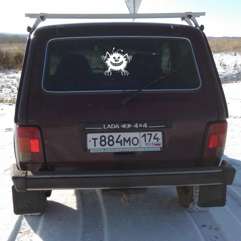 CS-774 #18*20 см Babayka. Крутой дьявол забавные автомобильные наклейки виниловые