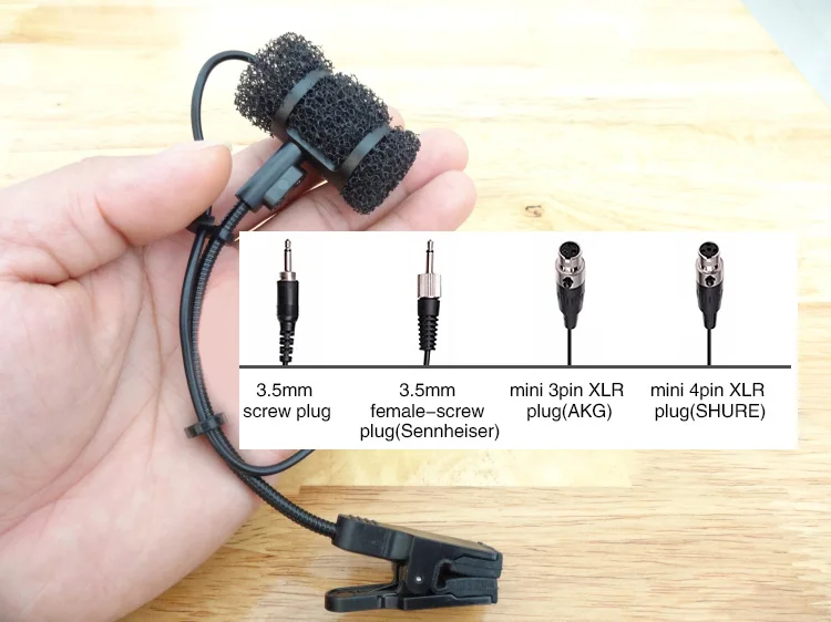 

Musical Instruments Saxophone Orchestra Microphone Pickup Condenser Mic Female Screw Plug 3 pin 4 pin Saxophone Microphone Wired