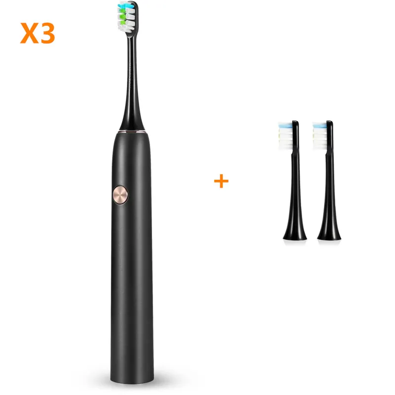 X3 with brush 11 Soocas X3 электрическая зубная щетка Mi Home Soocare Водонепроницаемая USB быстрая перезаряжаемая звуковая зубная щетка с дистанционным управлением - Цвет: X3 with brush