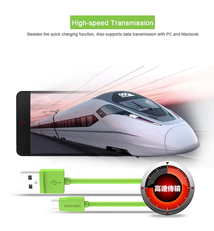 NOHON Micro USB кабель для samsung, Xiaomi, Meizu, Nokia, LG, sony, huawei, Android телефонов, DV, MP3, кабель для быстрой зарядки и синхронизации данных