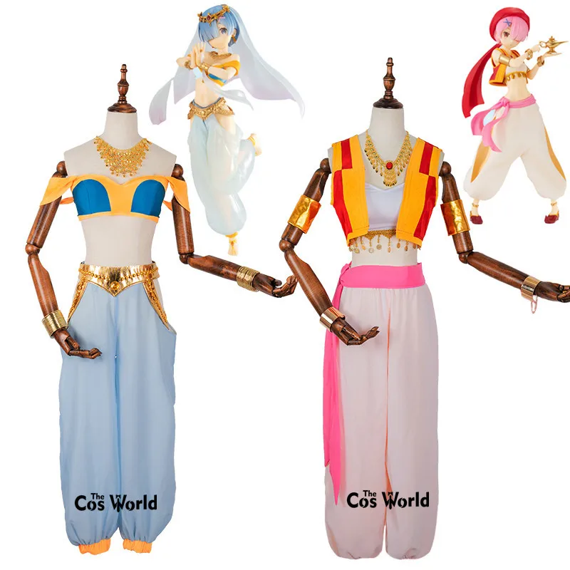 Топы шаровары Re Zero Kara Hajimeru Isekai Seikatsu Ramu Remu Aladdin мешковатые свободные брюки костюмы
