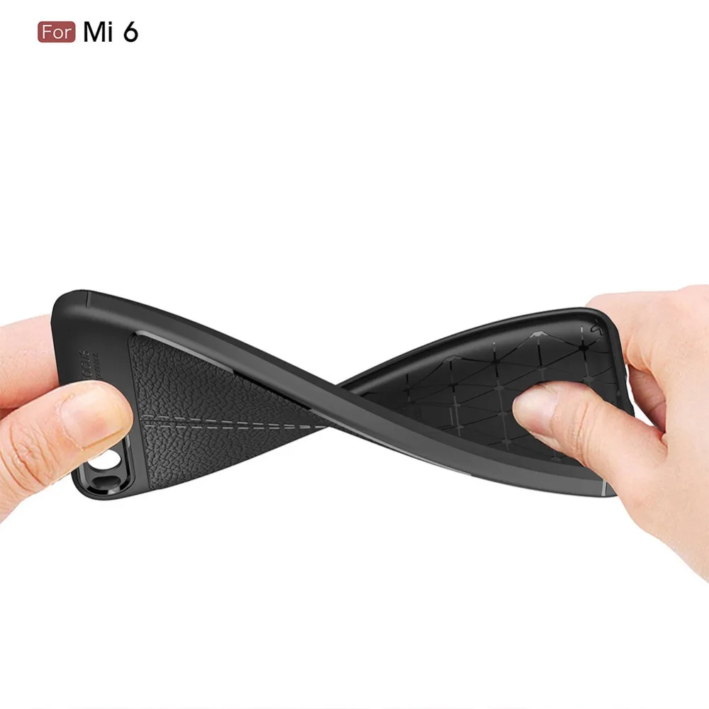 Чехол для смартфона Xiaomi MI 6 мягкий силиконовый чехол из углеродного волокна и ТПУ