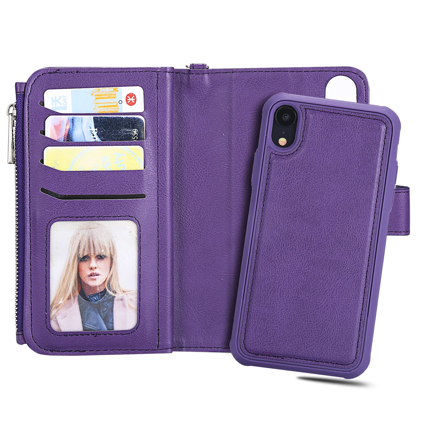 Чехол-Кошелек Coque для Iphone XR Кожаные чехлы чехол-книжка подставка телефона сумка