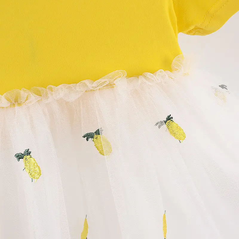 Disney/летнее платье-пачка для девочек Платья детей с фруктами Vestidos Платье