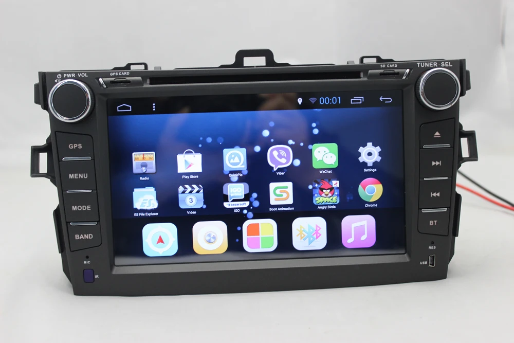 8 дюймовый Android 7 1 четырехъядерный 1024*600 подходит для TOYOTA COROLLA 2007 2008 2009 2010 2011 2012