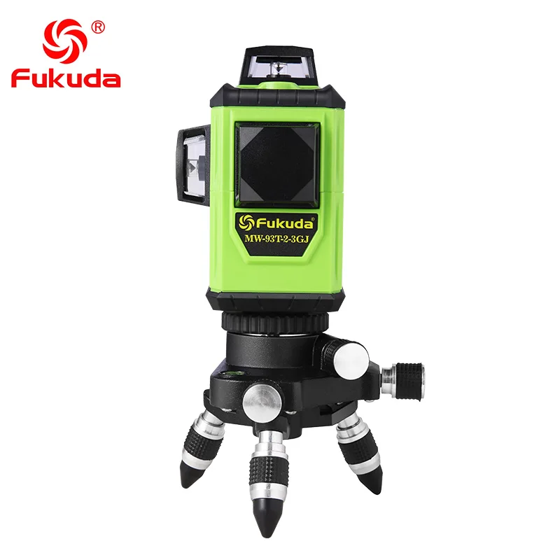 Fukuda 12 линий MW 93T 3GJ литиевая батарея зеленый лазерный уровень 360 вертикальный и