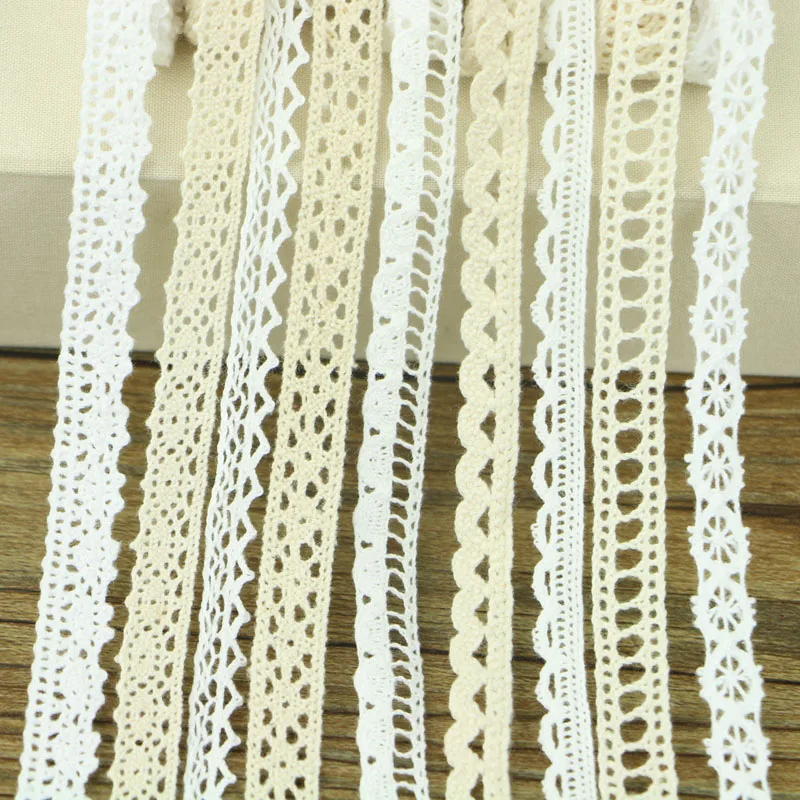 Смешанные случайные 30 ярдов/много хлопковых кружев Ткань для шитья одежды