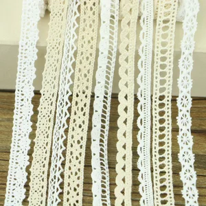 Смешанный случайный 30 ярдовмного хлопковых кружев швейная ткань декоративные хлопковые кружева для вязания крючком