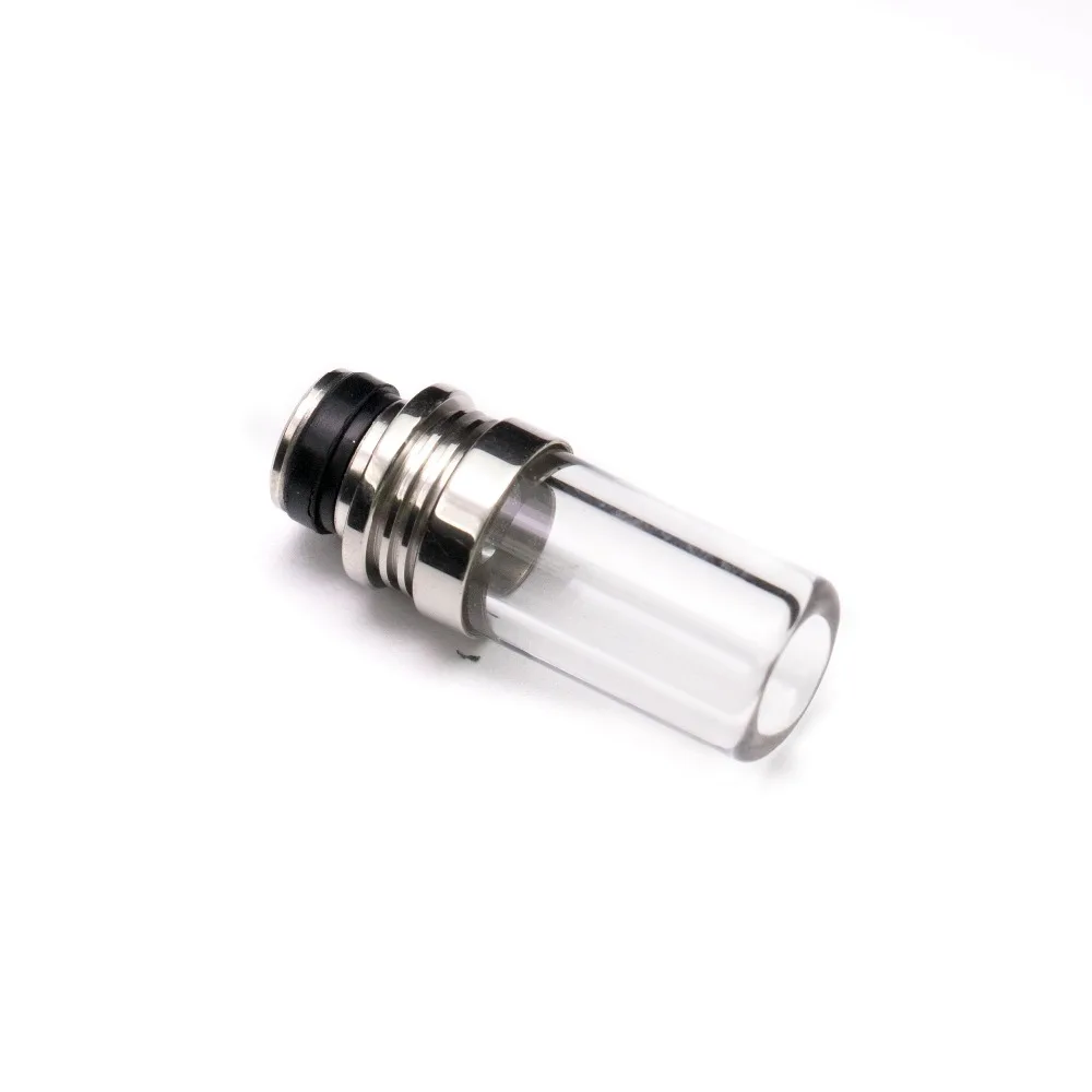 Стеклянный капельный наконечник Quartz Banger 2 шт. 510 дюйма длинная нержавеющая сталь