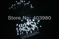 2014 Tree free Shippping 10set/lot Outdoor Yard Garden 12m Solar Powered 100 Led Waterproof String Lights for Party Celebration