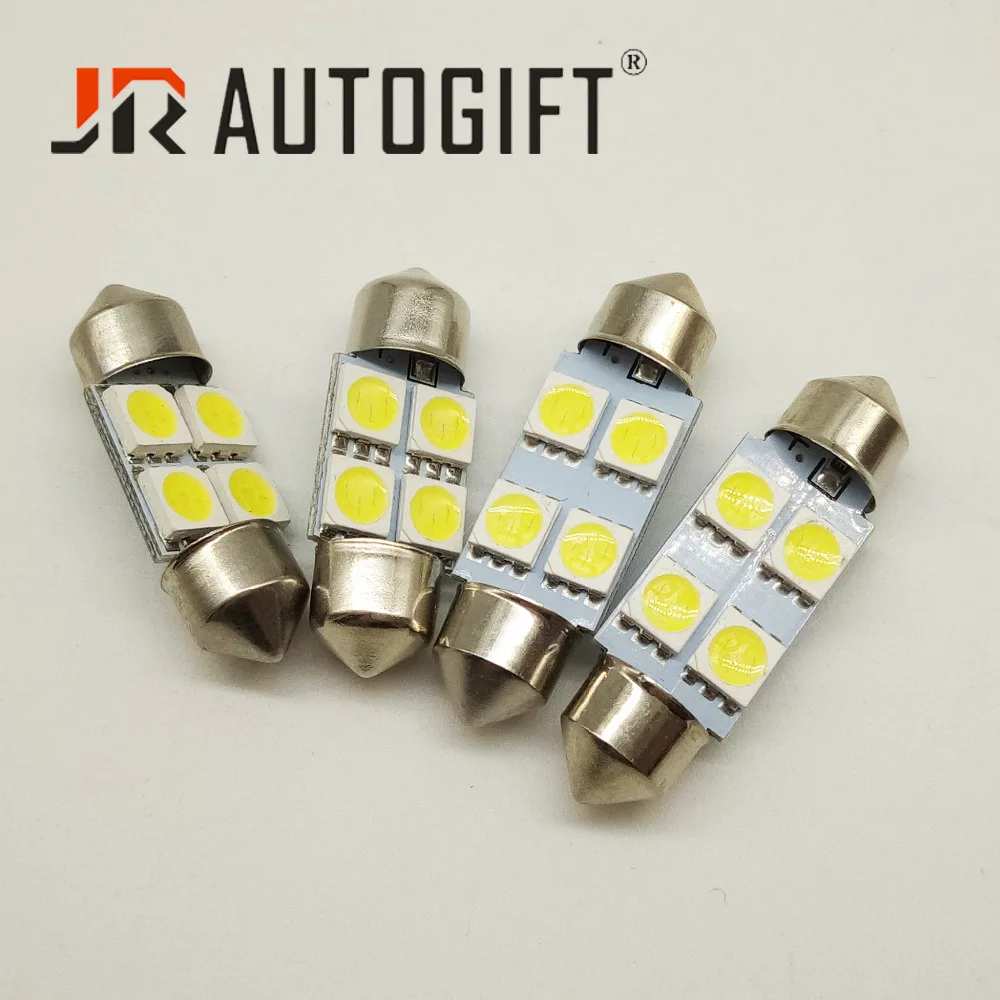 10 шт. гирлянда 5050 4 smd 31/36 мм Автомобильная светодиодный ная лампа 24 в 12 В