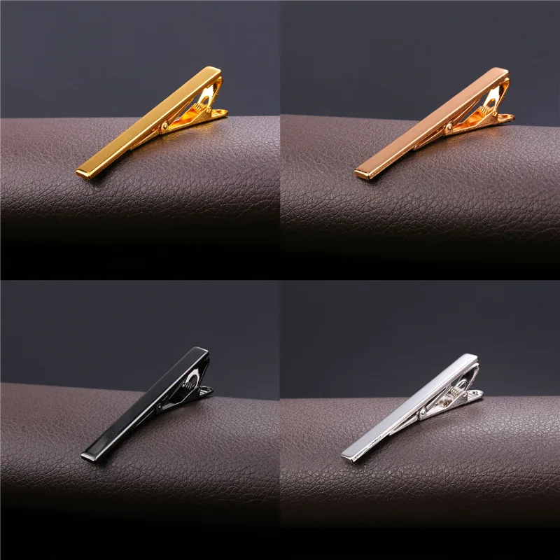 Зажим для галстука мужчин желтое золото/розовое золото/черное ружье опт мужские