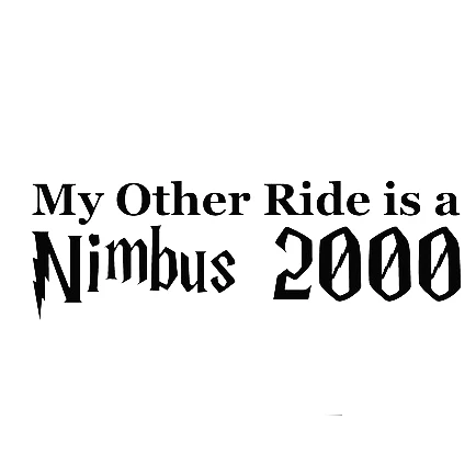 20 см моя другая езда является Nimbus 2000 наклейка бампера автомобиля Декор
