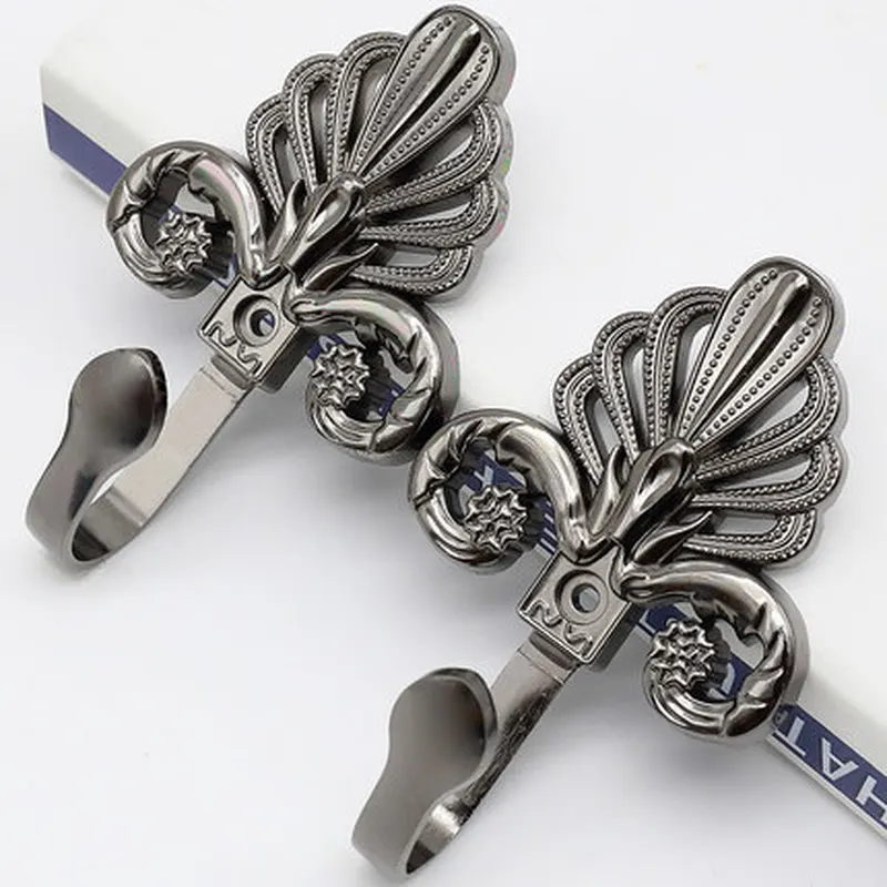 2 шт./компл. настенный крючок с европейскими листьями держатель для спальни