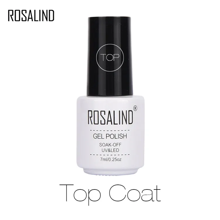 Top Coat Rosalind 7 мл сырный Гель-лак для красоты ногтей, цветной на выбор лак для дизайна ногтей, УФ светодиодный полуперманентный лак - Цвет: Top Coat