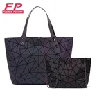 Новые сумки, женские сумки-мессенджеры, светящаяся ручная сумка, геометрические сумки на плечо с цепочкой, простые складные сумки, женские сумки оптом