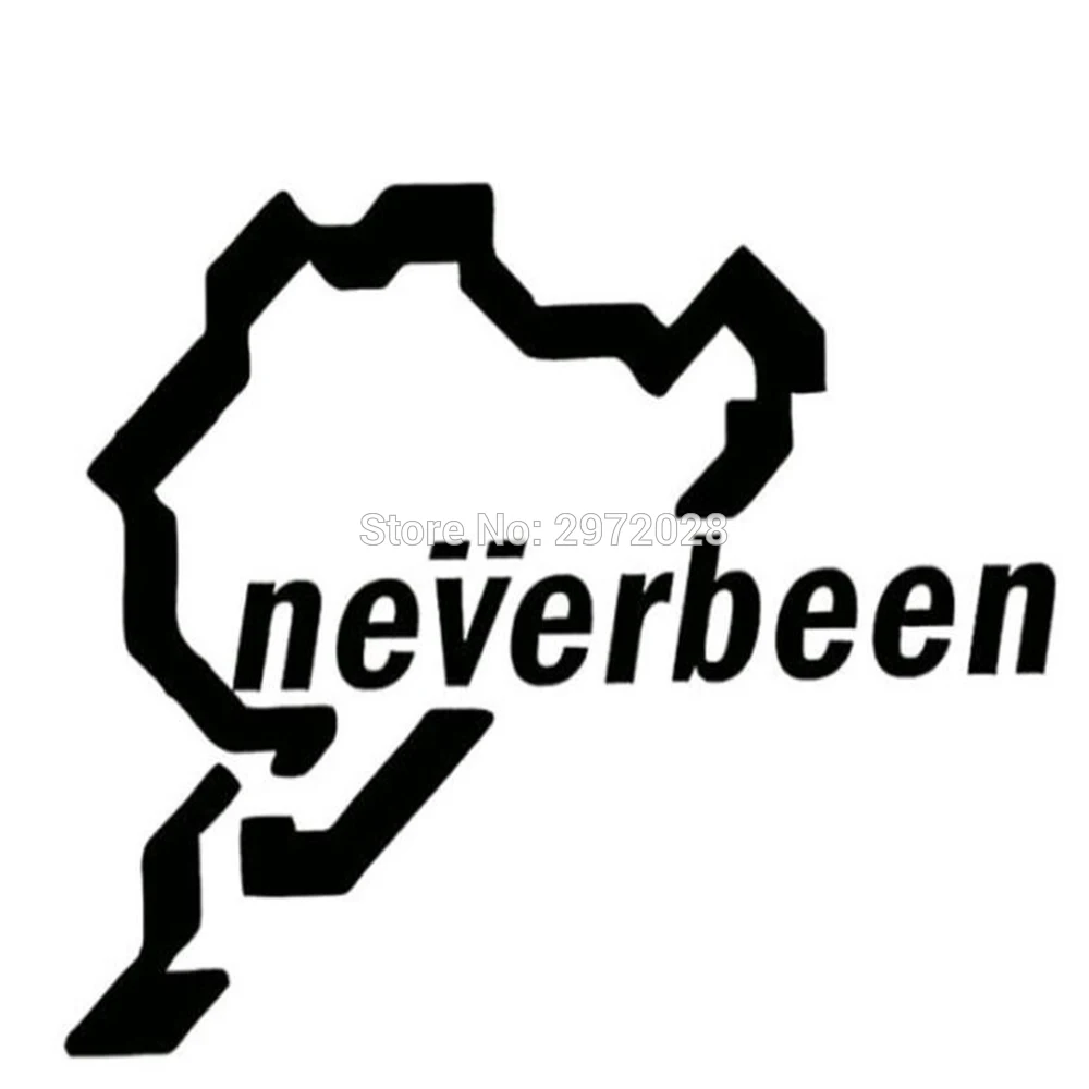 

10 x Новый автомобильный креативный аксессуар JDM Nurburgring, наклейка с мультяшным оформлением, бампер, тело, наклейка, креативный узор, винил