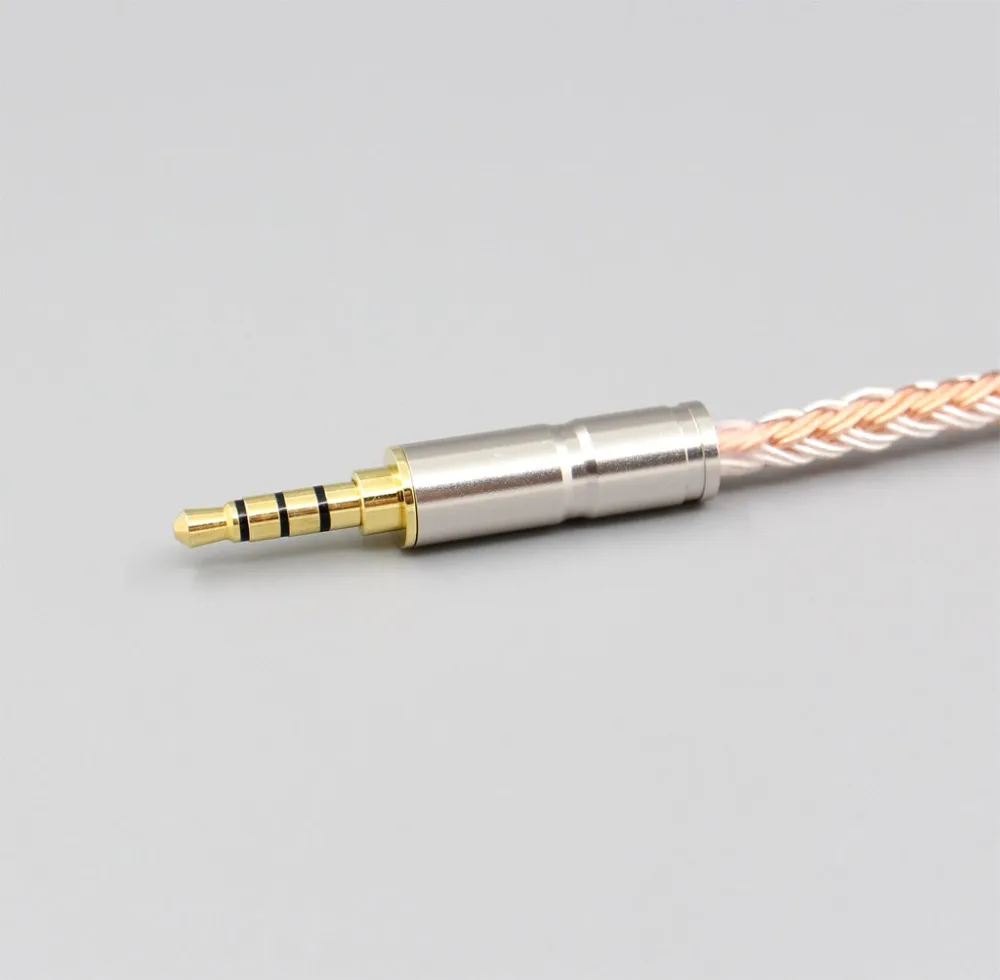 LN006156 16 Core OCC серебряный кабель для Final Audio viak T1P Denon AH-D600 D7100 Hifiman Sundara Ананда HE1000se HE6se he400