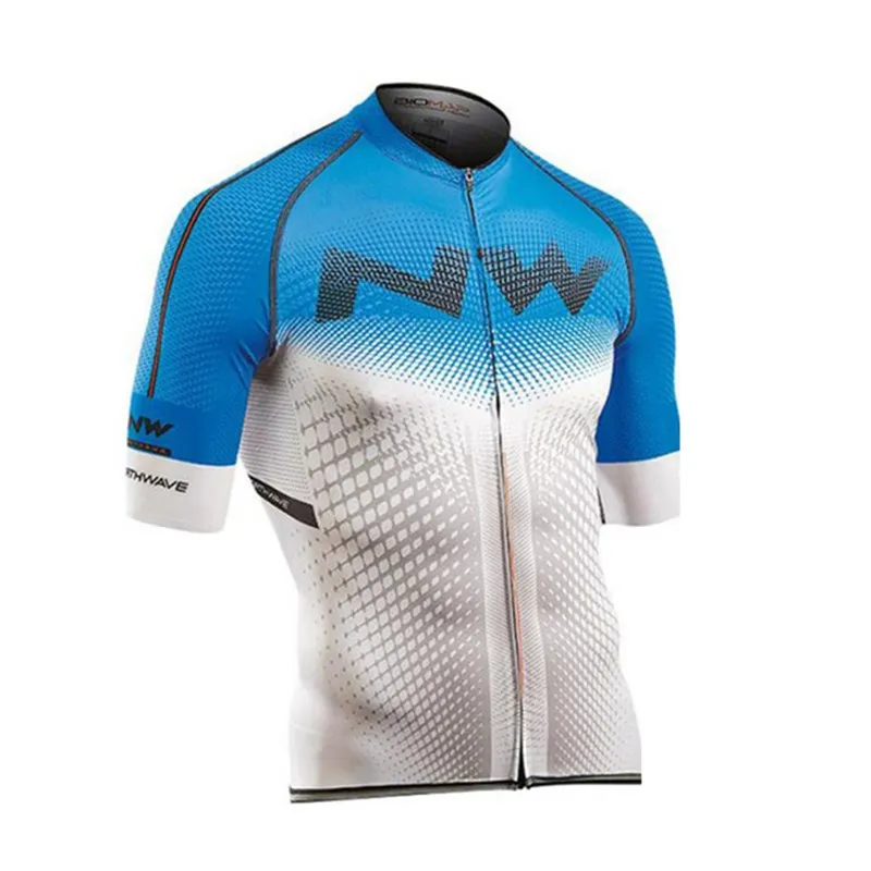 jersey only Northwave NW Мужская одежда для велоспорта с коротким рукавом, трикотажные комплекты, летний триатлонный обтягивающий костюм, Быстросохнущий дышащий анти-УФ - Цвет: jersey only