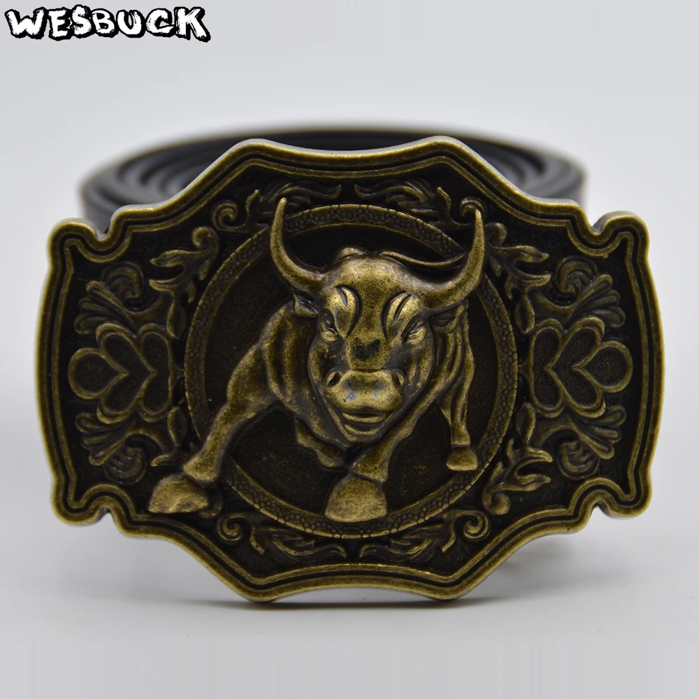 WesBuck Фирменная розничная продажа Высокое качество 3D бычья пряжка для ремня с