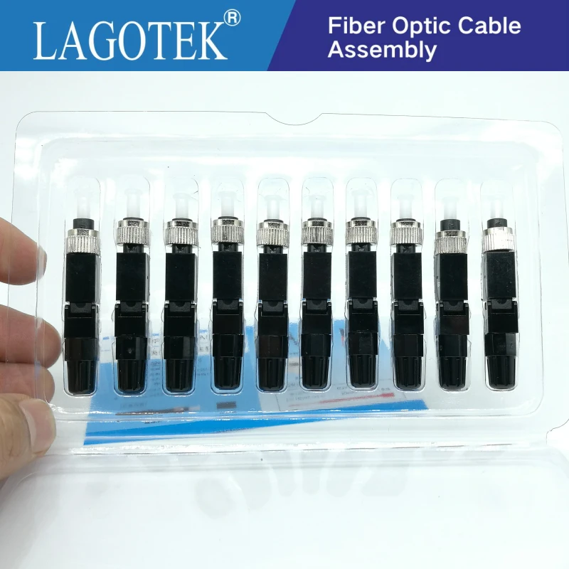 100 шт. FTTH FC UPC одномодовый волоконно оптический быстрый разъем Быстрый Разъем