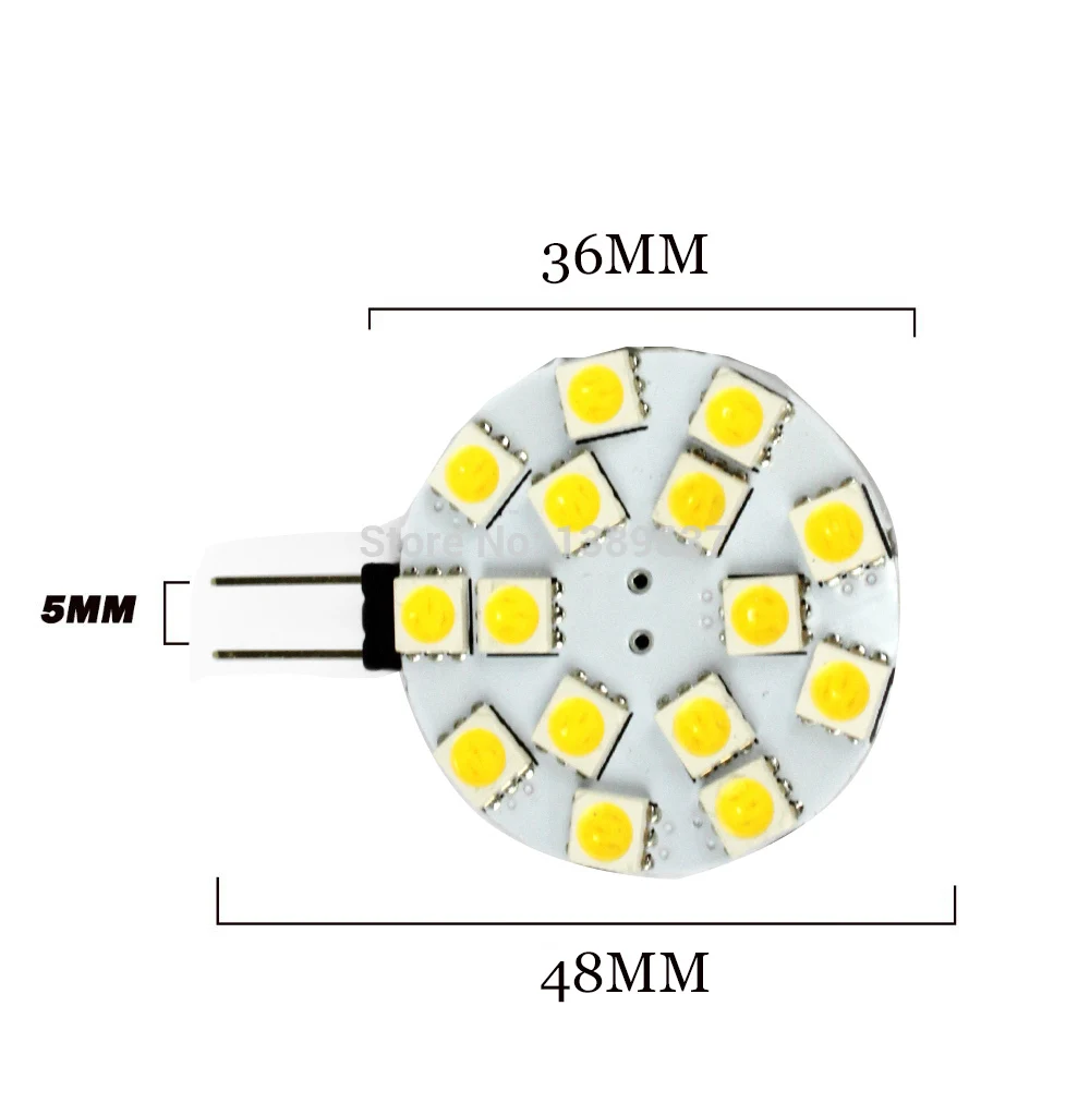 DC 12V G4 светодиодный лампочка 1W 3W 4W 5W 6W 5050 SMD светильник-кукуруза 5050SMD Точечный