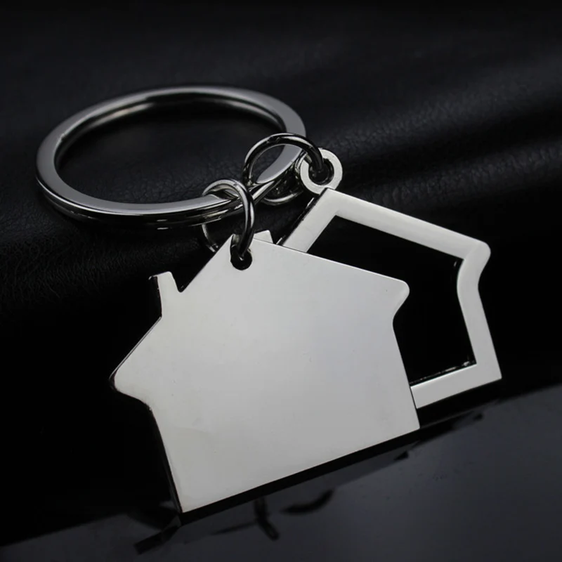 house keychain Изготовленным на заказ логосом дом недвижимости промосувенир брелок Для мужчин Для женщин автомобиля сумка заказной брелок для ключей вечерние цепочка для ключей 100 шт.; ; детское нижнее белье - Цвет: house keychain