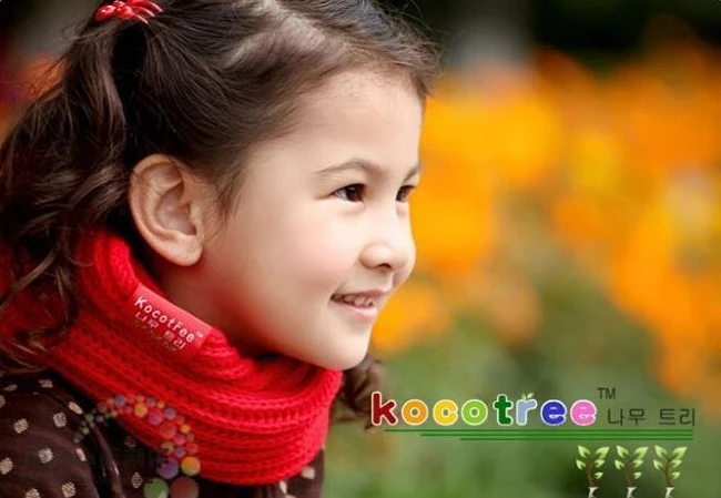 Детская глушитель Детские теплые шарф для девочек мальчиков вязаный