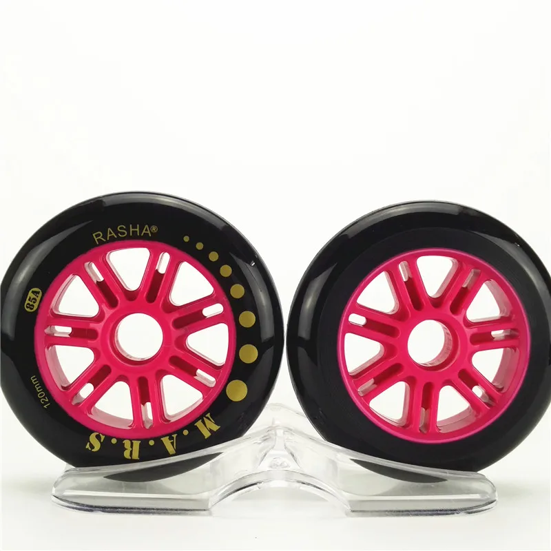100% Оригинальные Раша встроенные скоростные колеса для роликовых коньков 120 мм