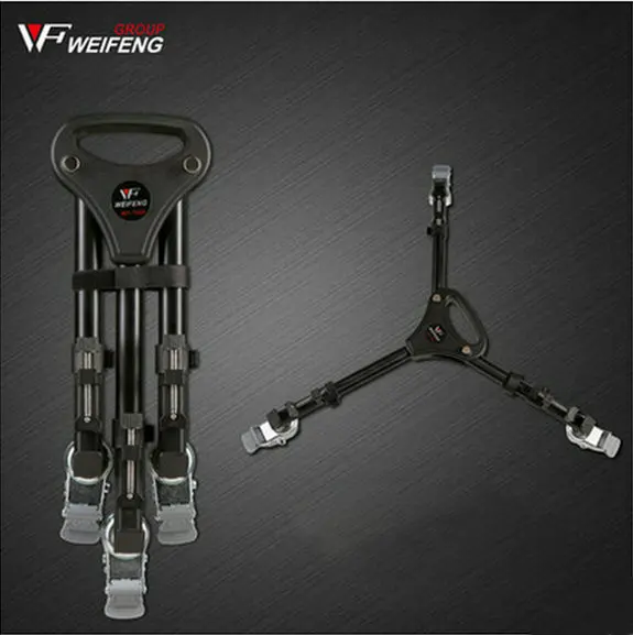 Профессиональный Универсальный складной штатив Трипод для камеры с 3 колесным