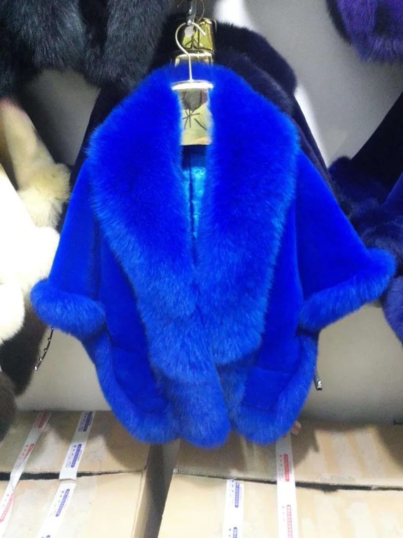 Роскошные осенне зимние женские шали из меха кролика Рекс Женские палантины