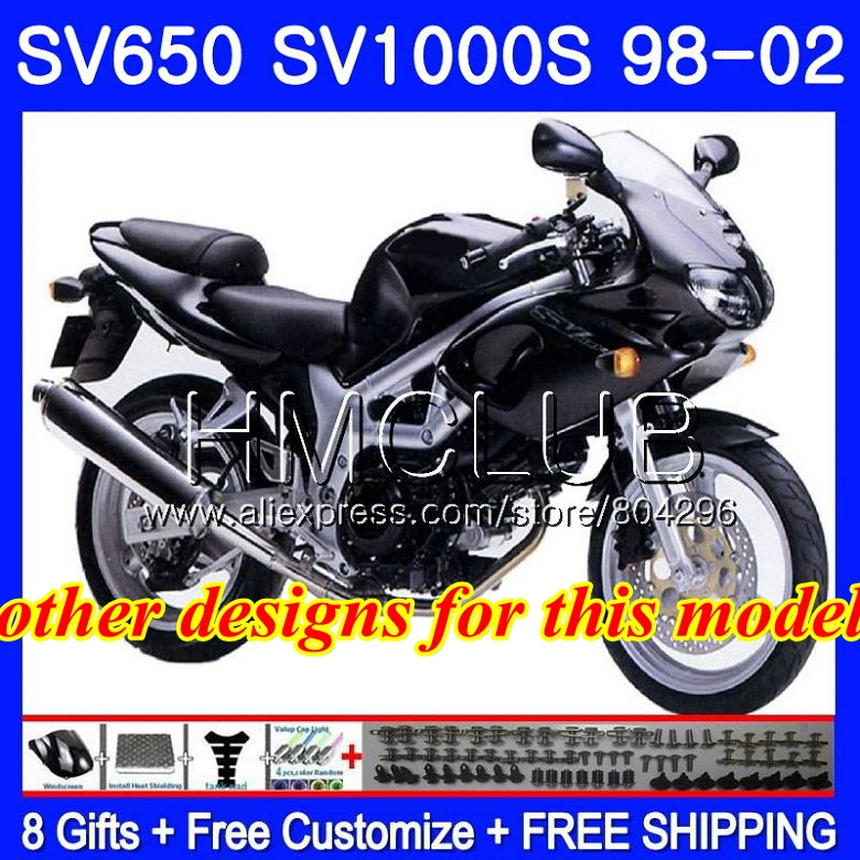 Обтекатель для SUZUKI SV650S SV400S SV1000S 98 99 00 01 02 29HM. 5 Lucky Strike SV 650 S 400 S 1000 S SV400 S 1998 1999 2000 2001 2002