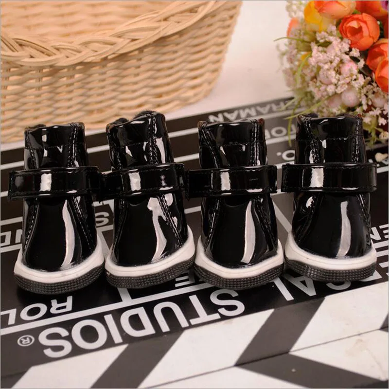 2017 Лидер продаж Пэт собака обувь осень-зима из PU искусственной кожи нескользящая