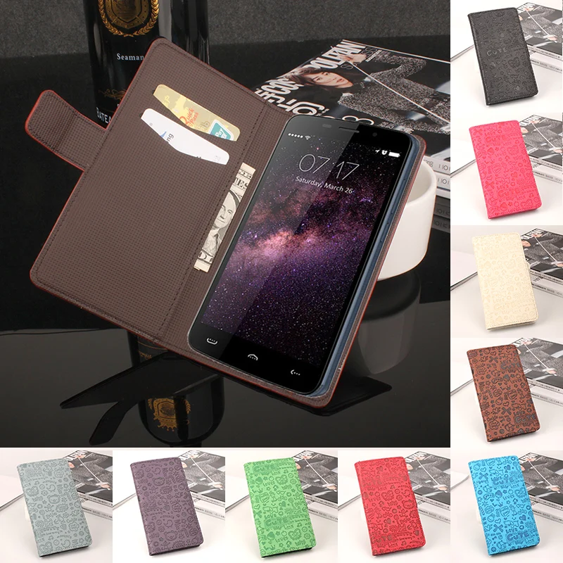 Сумка для HOMTOM ht17 Pro Чехол телефона Фолио Флип премиум шаблон PU кожаный бумажник