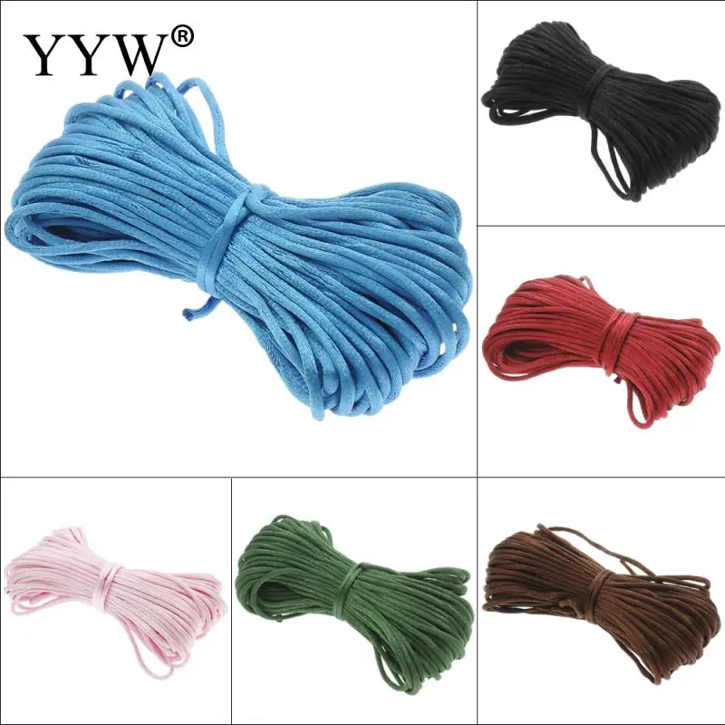 

20m 3MM Nylon Thread Cord Chinese Knotting Macrame Cord Plastic String Strap DIY Rope Beading European Bracelet Making Jewelry
