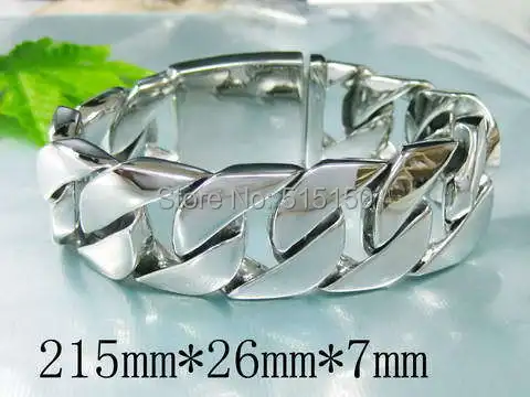 Оптовая продажа ювелирных изделий тяжелый браслет из нержавеющей стали 316L для