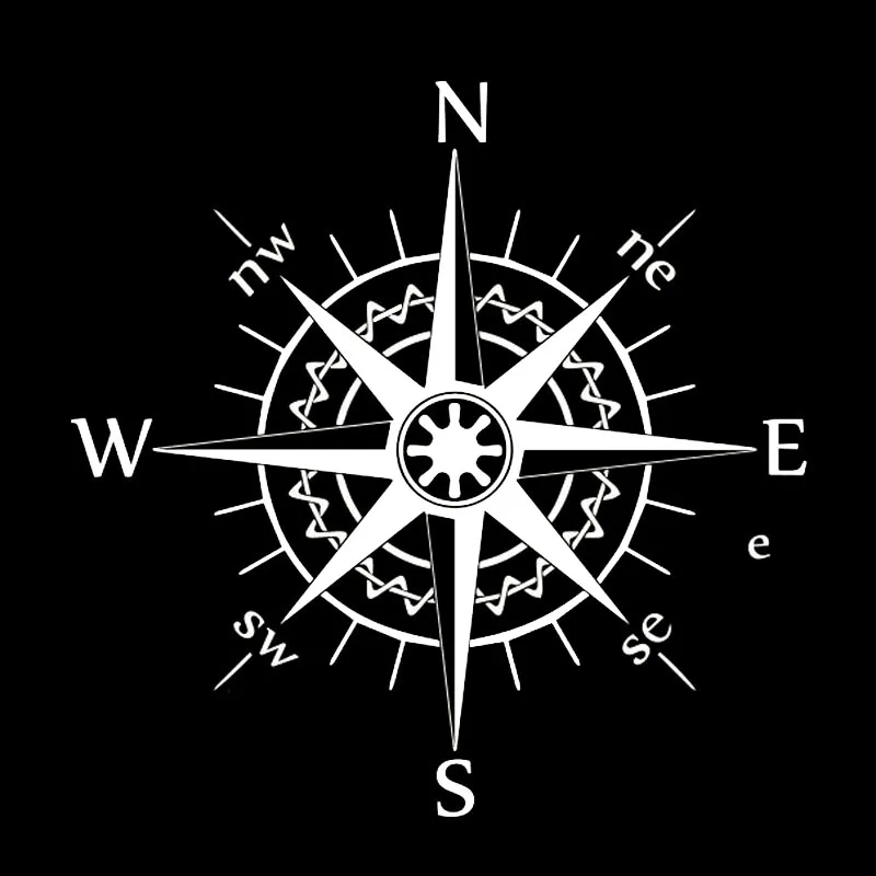 Автомобильная Виниловая Наклейка 16 см * NSWE Compass Wind Rose Bardian забавная наклейка