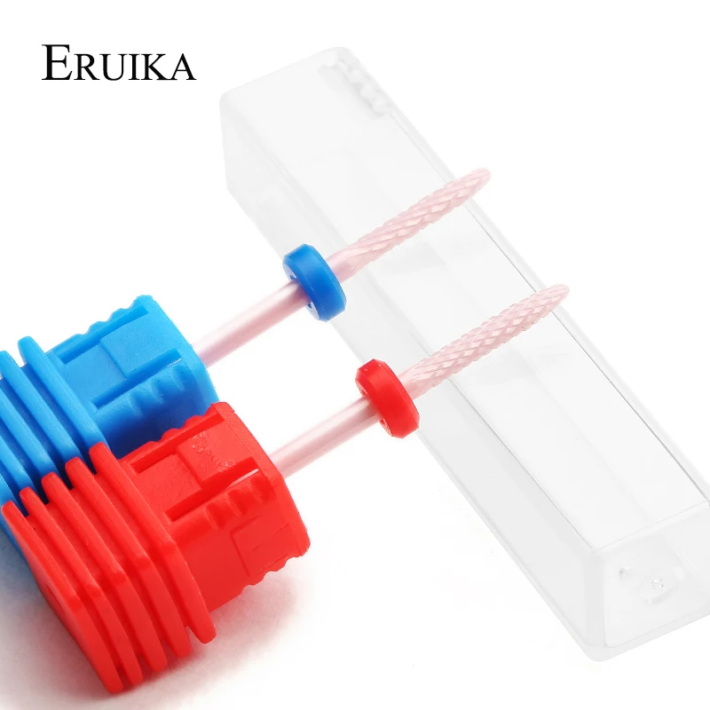 ERUIKA 1 шт. розовый керамический сверло для ногтей фреза для кутикулы Электрический Маникюрный станок аксессуары инструменты для дизайна ногтей
