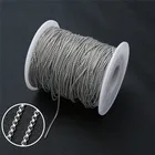 5 млот, 2 мм, 2,5 мм, из нержавеющей стали, Rolo цепи оптом, серебряного цвета, металлическое ожерелье, звеньевая цепь для сделай сам, браслет, ювелирные изделия