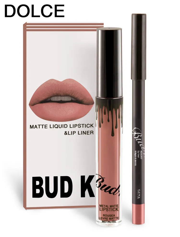 Будк губная помада блеск для губ стойкий Kiss Proof косметика для губ Nyxed Макияж Губная помада - Цвет: 07
