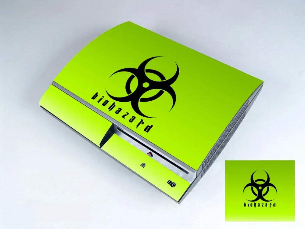 Виниловая наклейка Biohazard 253 Защитная пленка для Sony PS3 оригинальные наклейки на жир
