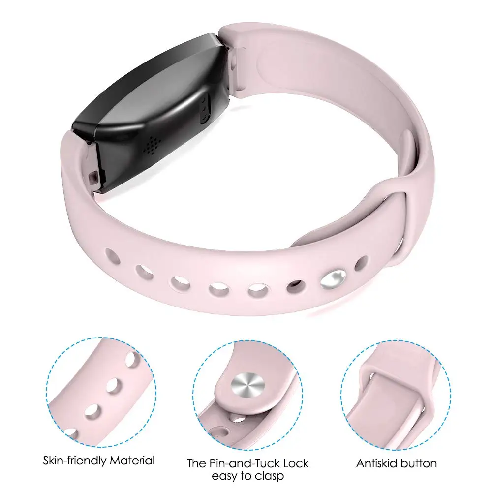Сменный Силиконовый Браслет для Fitbit Inspire hr наручный ремешок разных цветов для Fitbit Inspire/Inspire HR Band маленький большой