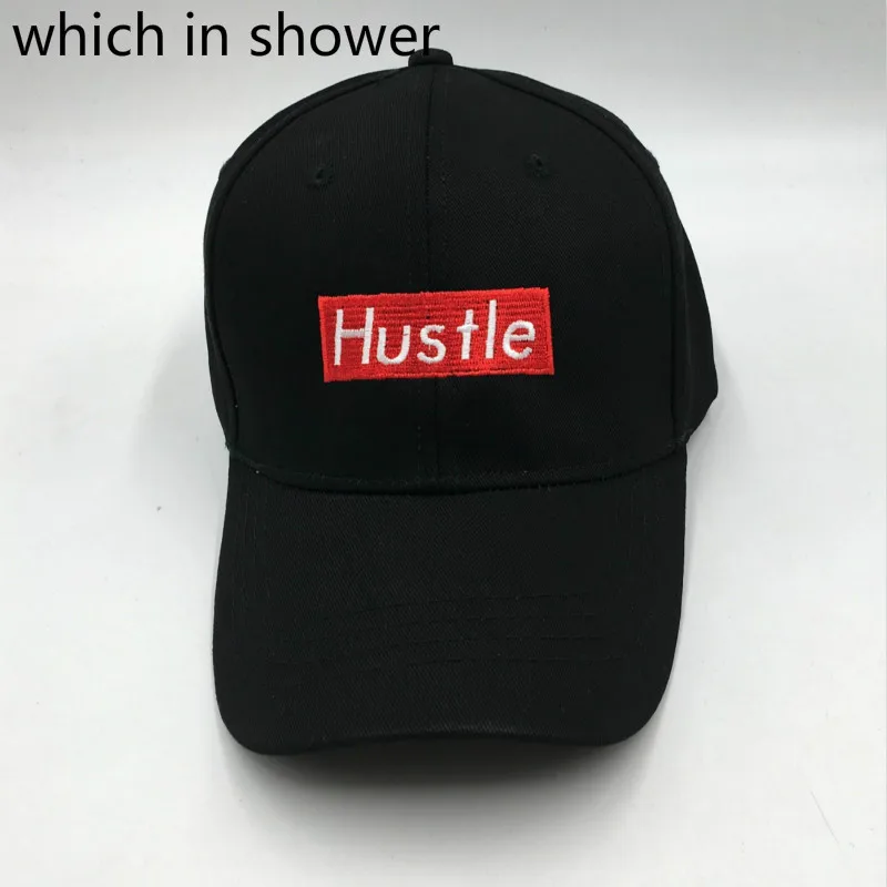 Мужская бейсболка с вышивкой Hustle регулируемая хлопковая кепка Kpop женская