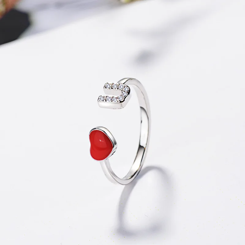 Милое ювелирное изделие оптовая продажа 2018 милое кольцо с сердцем красного цвета
