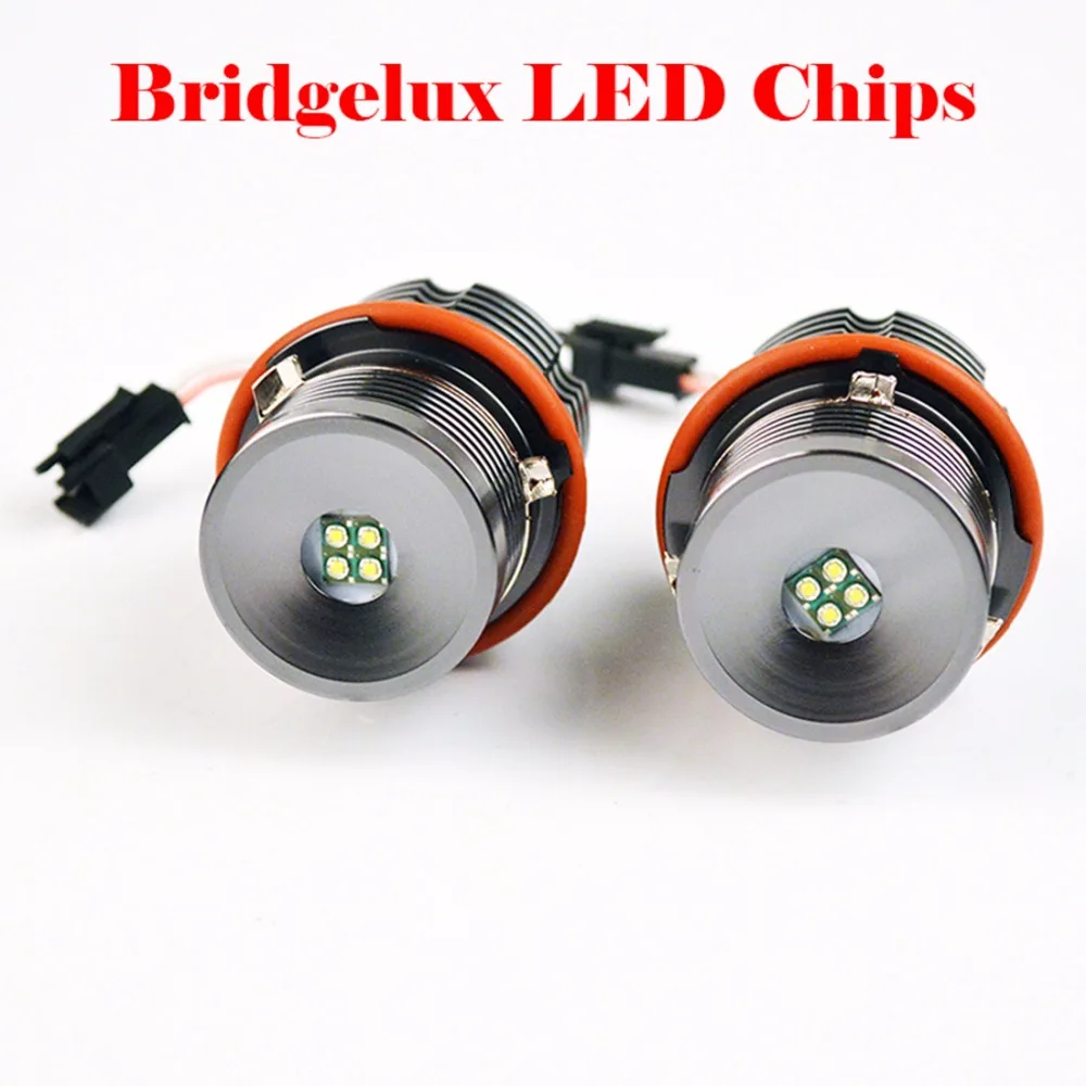 hippcron 2*20W 40W LED Marker Angel Eyes Bridgelux Chips White/Red/Blue/Yellow Color for E39 E87 E65 E64 E63 E61 E60 E53 | Автомобили и